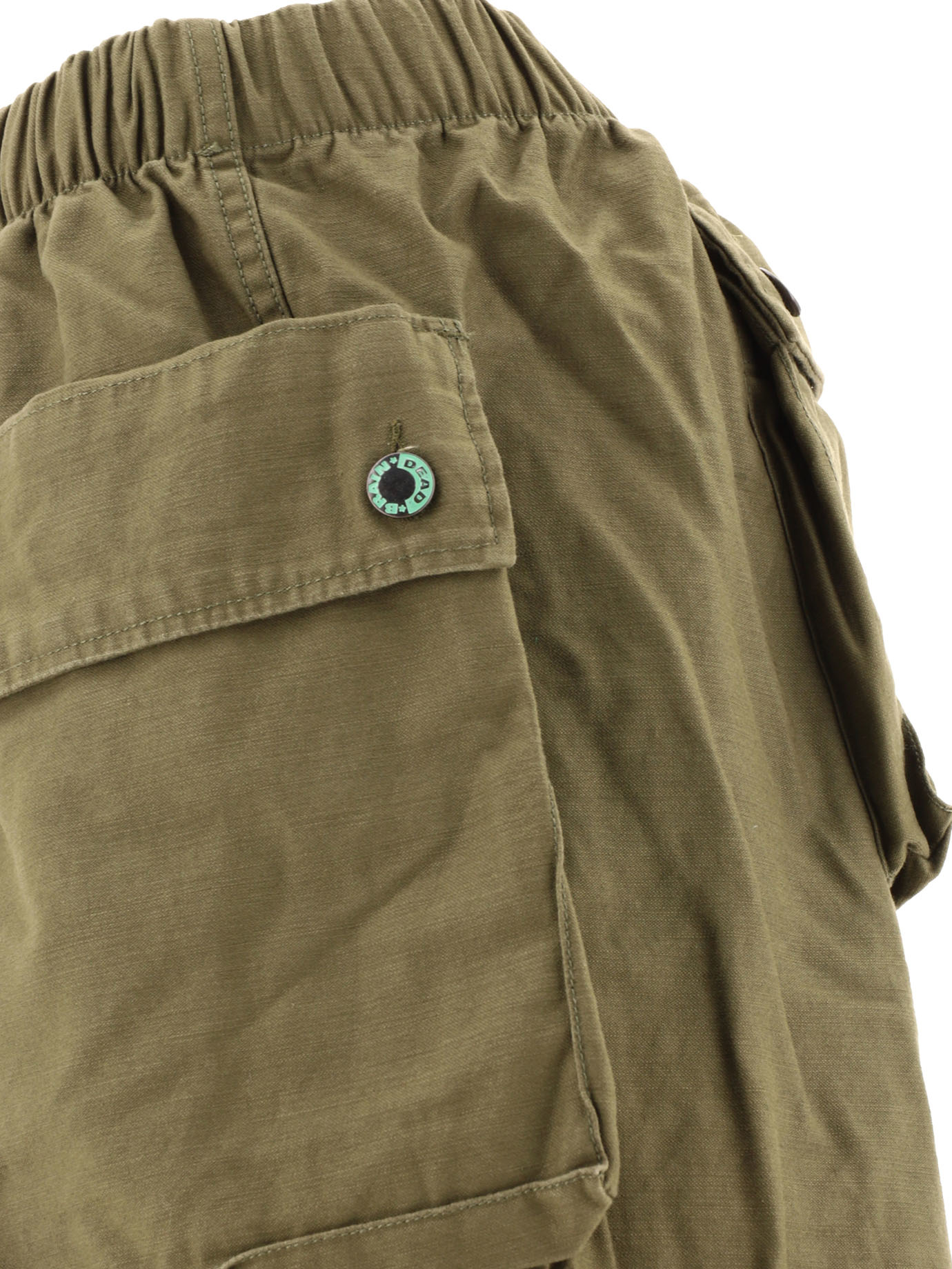 BRAIN DEAD Green Military Climber shorts